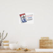 Stemming liberaal, Poster WPA het kan hier niet ge (Keuken)