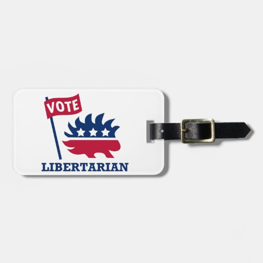 STEMMING LIBERTARIAN - vrijheid/vrijheid/grondwet Bagagelabel (Voorkant horizontaal)