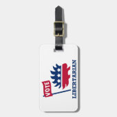 STEMMING LIBERTARIAN - vrijheid/vrijheid/grondwet Bagagelabel (Voorkant verticaal)