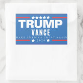 Stemming MAGA Trump Vance 2024 Rechthoekige Sticker (Tas)