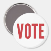 STEMMING Magnet - Rood (Voorkant / Achterkant)