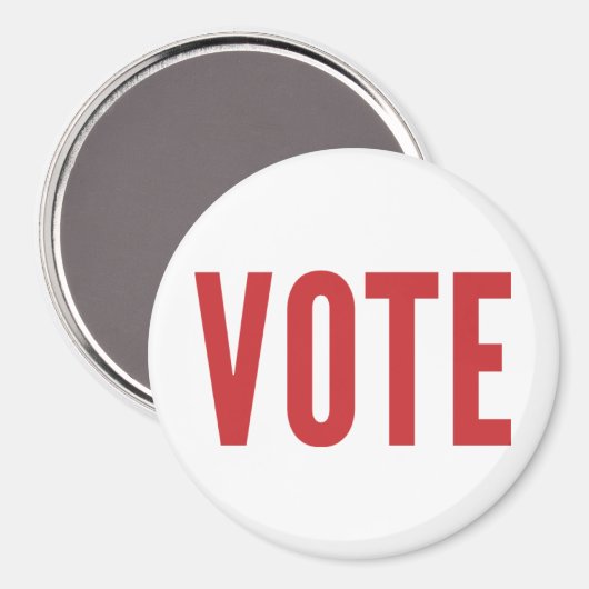 STEMMING Magnet - Rood (Voorkant / Achterkant)