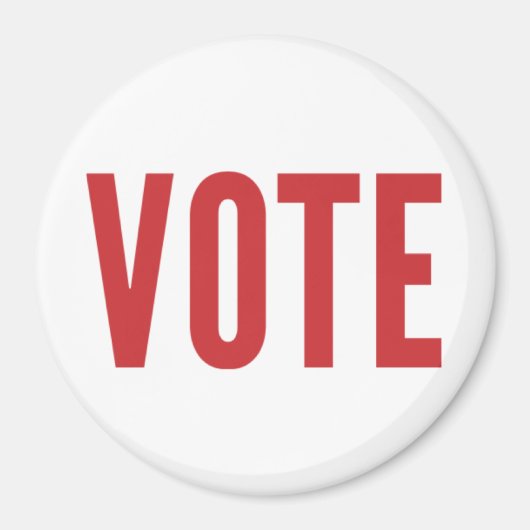 STEMMING Magnet - Rood (Voorkant)