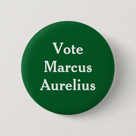 Stemming Marcus Aurelius Ronde Button 5,7 Cm (Voorkant)