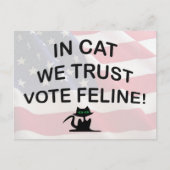 Stemming met Amerikaanse vlag Briefkaart (Voorkant)