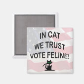 Stemming met Amerikaanse vlag Magneet (Voorkant / Achterkant)