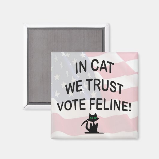 Stemming met Amerikaanse vlag Magneet (Voorkant / Achterkant)