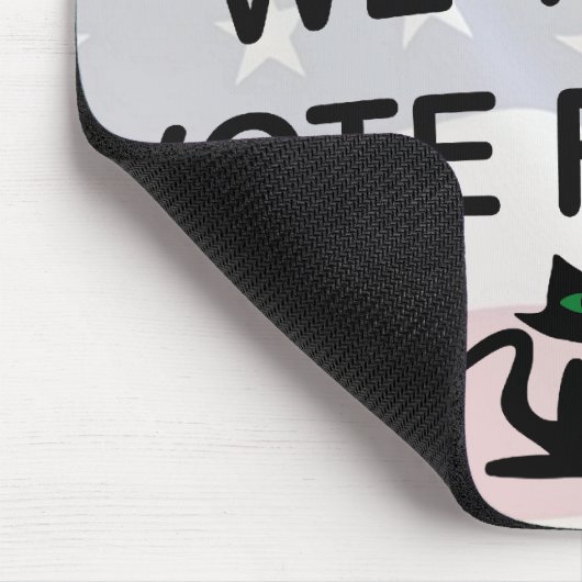 Stemming met Amerikaanse vlag Muismat (Hoek)