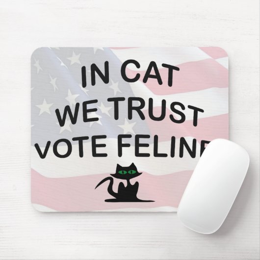 Stemming met Amerikaanse vlag Muismat (Met muis)