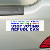 STEMMING MET REPUBLIEK STOPEN BUMPERSTICKER (Op auto)