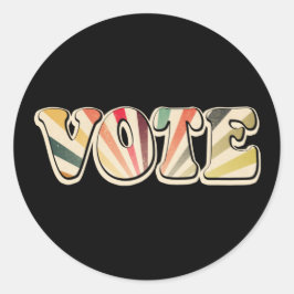 Stemming met terugwerkende kracht Stemming met  zo Ronde Sticker