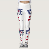 Stemming met vinkje en ster leggings (Voorkant)