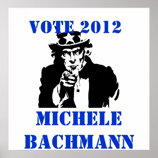 STEMMING MICHELE BACHMANN 2012 POSTER (Voorkant)