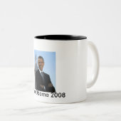 Stemming: Mok koffie Obama 2008 (Voorkant rechts)