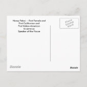 Stemming: Nancy Pelosi Briefkaart (Achterkant)