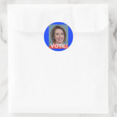 Stemming: Nancy Pelosi Ronde Sticker (Tas)
