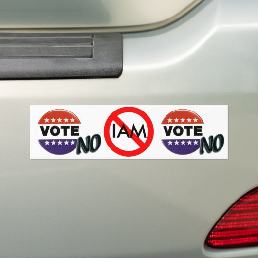 STEMMING NO IAM Bumpersticker (Op auto)