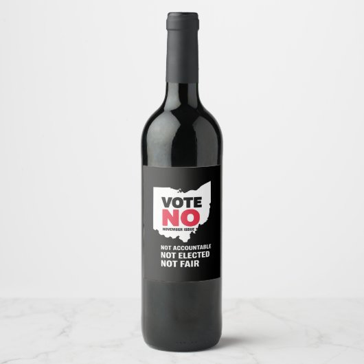 Stemming: november nummer 1 wijn etiket (Voorkant)