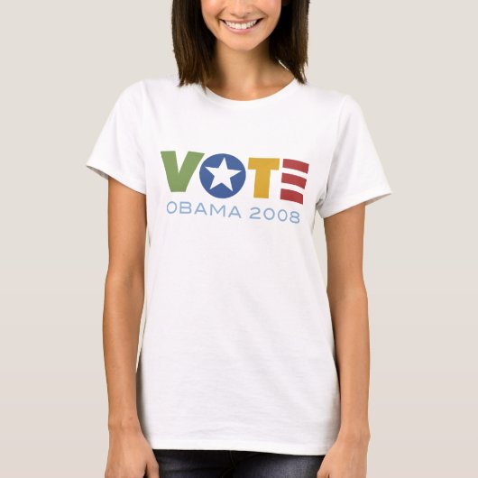 STEMMING Obama 2008 T-shirt (Voorkant)