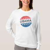  stemming Obama 2012 Button Shirt vrouwen (Voorkant)