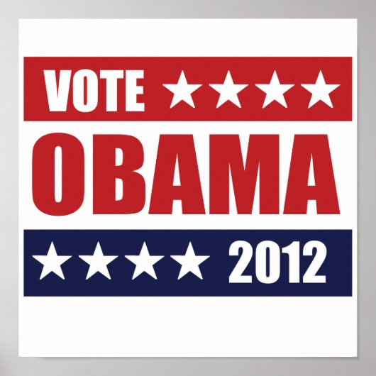 STEMMING OBAMA 2012 SIGN -.png Poster (Voorkant)