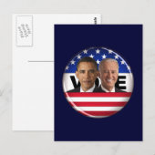 Stemming: Obama & Biden Briefkaart (Voorkant / Achterkant)