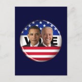 Stemming: Obama & Biden Briefkaart (Voorkant)