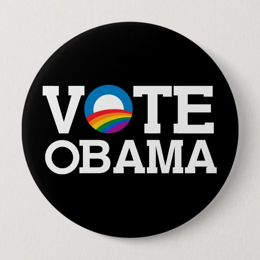 STEMMING OBAMA RONDE BUTTON 4,0 CM (Voorkant)