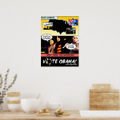 STEMMING OBAMA! Verkiezingsstrip P... - Gepersonal Poster (Keuken)
