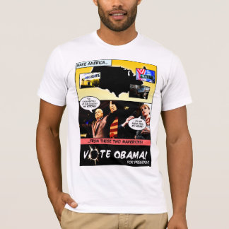 Stemming OBAMA! Verkiezingsstrips T-shirt