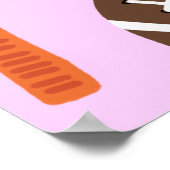 STEMMING oefent uw stemrecht roze uit Poster (Hoek)