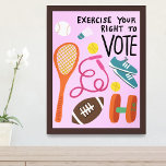 STEMMING oefent uw stemrecht roze uit Poster<br><div class="desc">Ik hoop dat je deze leuke wandkunst leuk vindt. Bezoek mijn winkel voor meer of laat me weten of je iets gewoons wilt.</div>