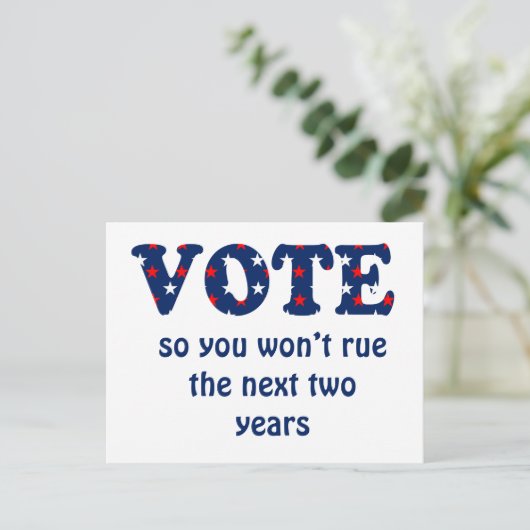 Stemming of Briefkaart van de verkiezing (Staand voorkant)