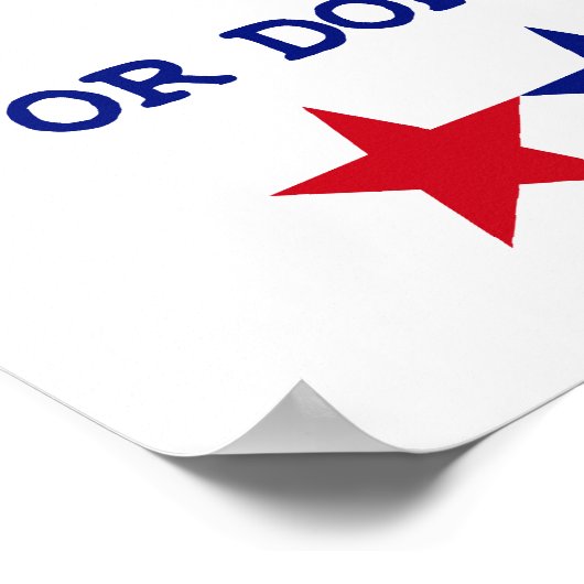 STEMMING OF KLAAR Poster NIET. (Hoek)