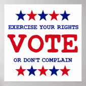 STEMMING OF KLAAR Poster NIET. (Voorkant)