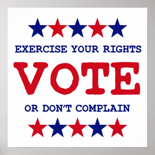 STEMMING OF KLAAR Poster NIET. (Voorkant)