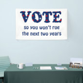 Stemming of ruiling Verkiezingsbanner Spandoek (Beurs)