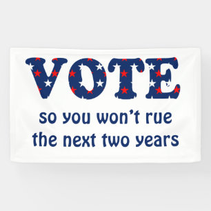 Stemming of ruiling Verkiezingsbanner Spandoek