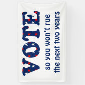 Stemming of ruiling Verkiezingsbanner Spandoek (Verticaal)