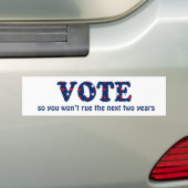 Stemming of standplaats De Bumpersticker (Op auto)