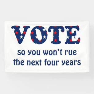 Stemming of verkiezing spandoek
