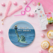 Stemming om Amerika te redden Deze verkiezingen Papieren Bordje (Feest)