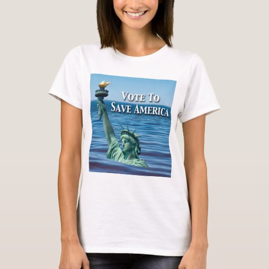 Stemming om Amerika te redden Deze verkiezingen T-shirt (Voorkant)