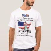STEMMING OM DE democratie EN DE EUROPESE UNIE TE B T-shirt (Voorkant)