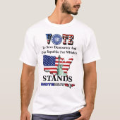 STEMMING OM DE democratie EN DE EUROPESE UNIE TE V T-shirt (Voorkant)