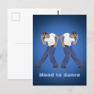 Stemming om te dansen briefkaart