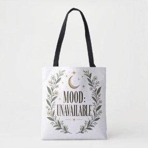Stemming Onbeschikbaar Botanische Halve Maan Hemel Tote Bag