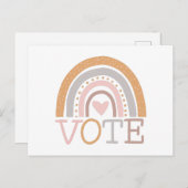 Stemming | Ontwerptekst van de regenboog van de ku Briefkaart (Voorkant / Achterkant)