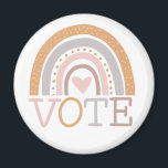 Stemming | Ontwerptekst van de regenboog van de ku Magneet<br><div class="desc">De regenboog van de koute pastel met de belangrijke boodschap - Stemming.</div>