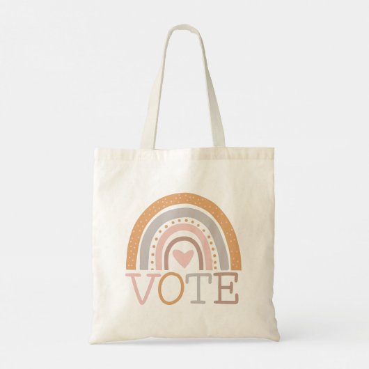 Stemming | Ontwerptekst van de regenboog van de ku Tote Bag (Achterkant)